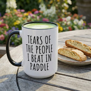 Taza Lágrimas divertidas de la gente que derroto en pad