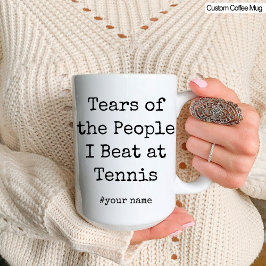 Taza Lágrimas divertidas de la gente que pego en el ten