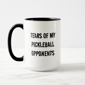Taza Lágrimas divertidas de mi tipografía de opositores