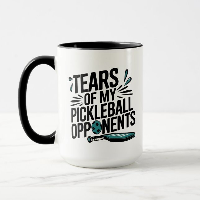 Taza Lágrimas divertidas de mi tipografía de opositores (Izquierda)