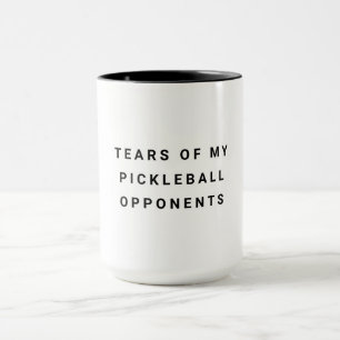 Taza Lágrimas divertidas de mi tipografía de opositores
