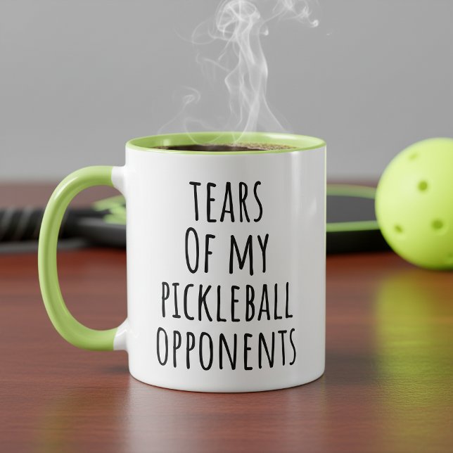 Taza Lágrimas Divertidas De Mis Oponentes De Pickleball (Subido por el creador)