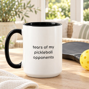 Taza Lágrimas Divertidas de Mis Oponentes de Pickleball