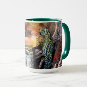 Taza Laguna azul Leopard