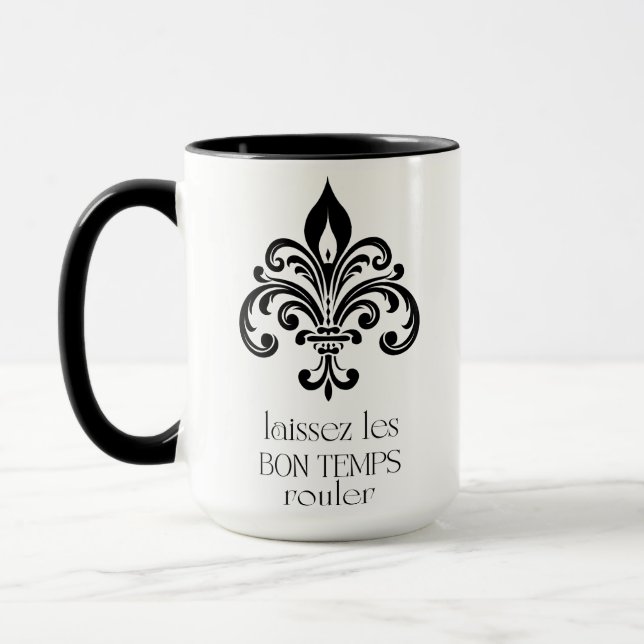 Taza Laissez Les Bon Temps Rouler New Orleans Vibes (Izquierda)
