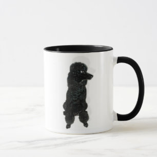 Taza Lait de au de café francés del caniche de la taz