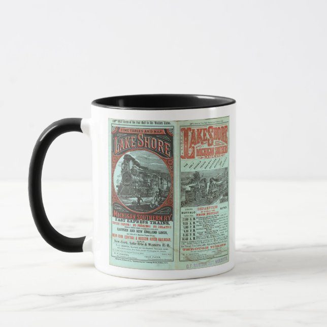 Taza Lake Shore y Michigan So Railway (Izquierda)