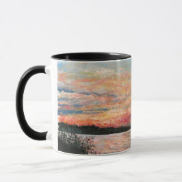 Taza Lake Sunset Shore Art
