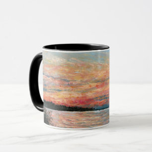 Taza Lake Sunset Shore Art
