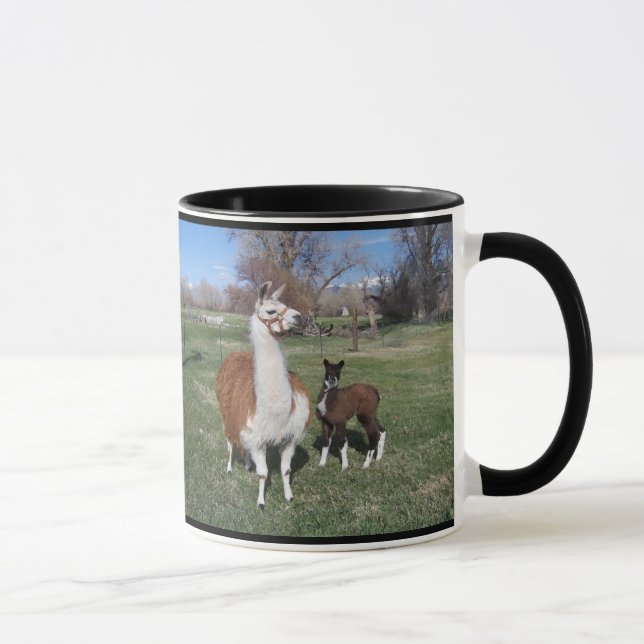Taza Lama Mama y Llama Bebé (Derecha)