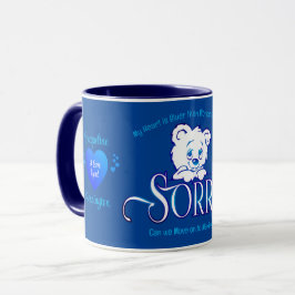 Taza LAMENTO azul y blanco