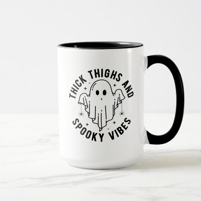 Taza "Lámparas Y Vibes Espeluznantes" (Derecha)