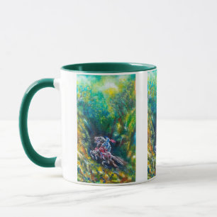 TAZA LANCELOT DE NOCHE, CABALLO EN BOSQUE VERDE