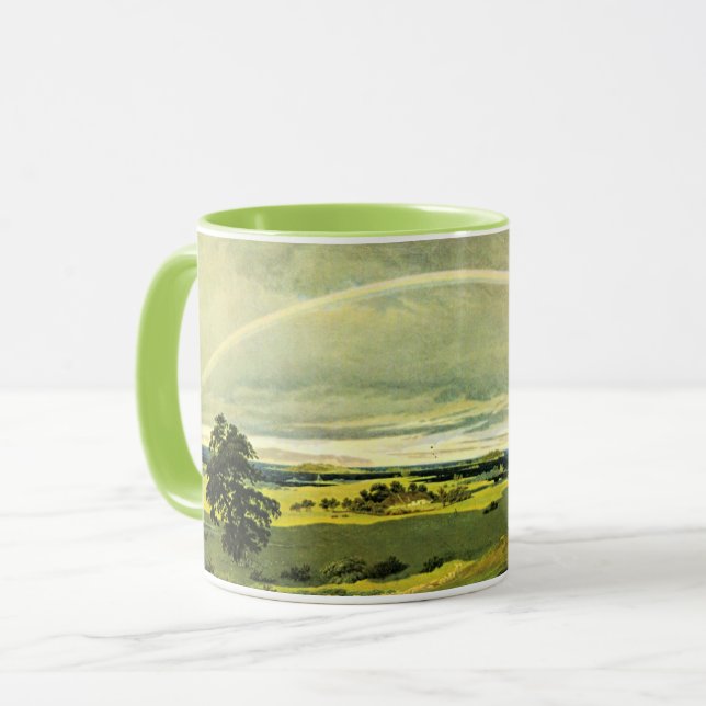 Taza Landscape with Rainbow, fine art, (Anverso izquierdo)