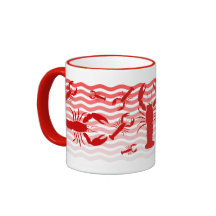 Langostas rojas en las ondas rojas, diversión