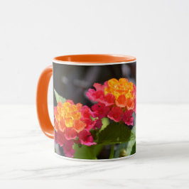 Taza Lantana Bright Colorful Botanical Flowers
