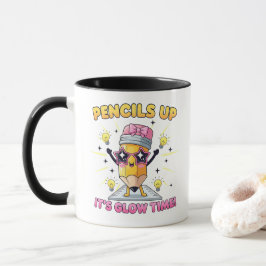Taza Lápices Arriba Es Hora de Brillar
