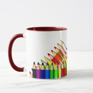 Taza lápices de colores