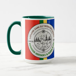 Taza Lapland Sami Elf Workers Union Reindeers