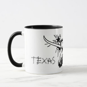 Taza Laredo Texas Longhorn Ceramic Mug