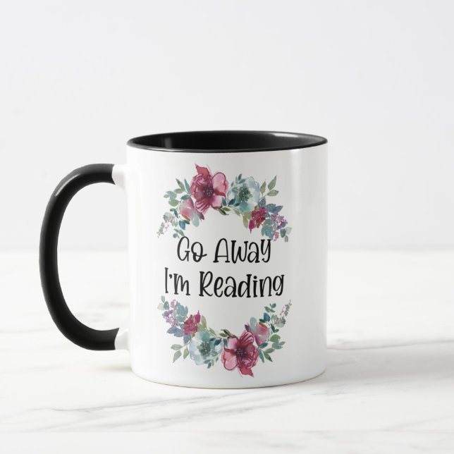 Taza Lárgate, estoy leyendo café de 11oz (Izquierda)