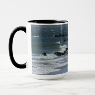 Taza Largos paseos en invierno por la playa