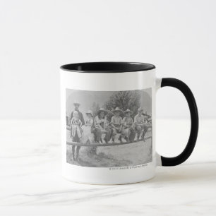 Taza Larry Larom con seis niños