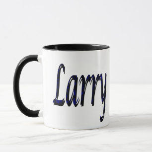 Taza Larry, Name, Logo,