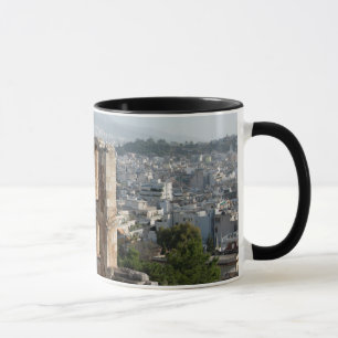 Taza Las antiguas ruinas de la Acrópolis con vistas a A