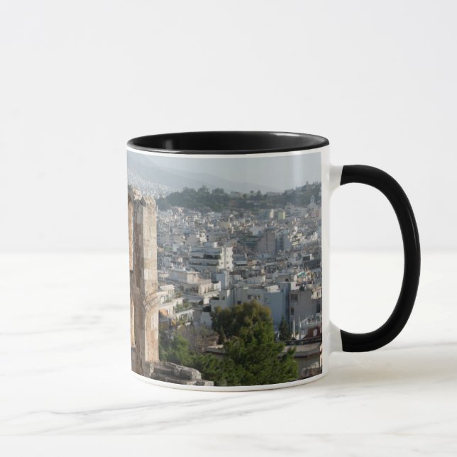 Taza Las antiguas ruinas de la Acrópolis con vistas a A (Derecha)