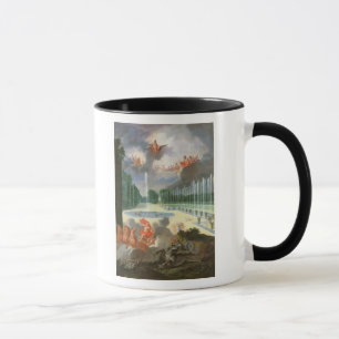 Taza Las arboledas de Versalles. Vista de la piscina