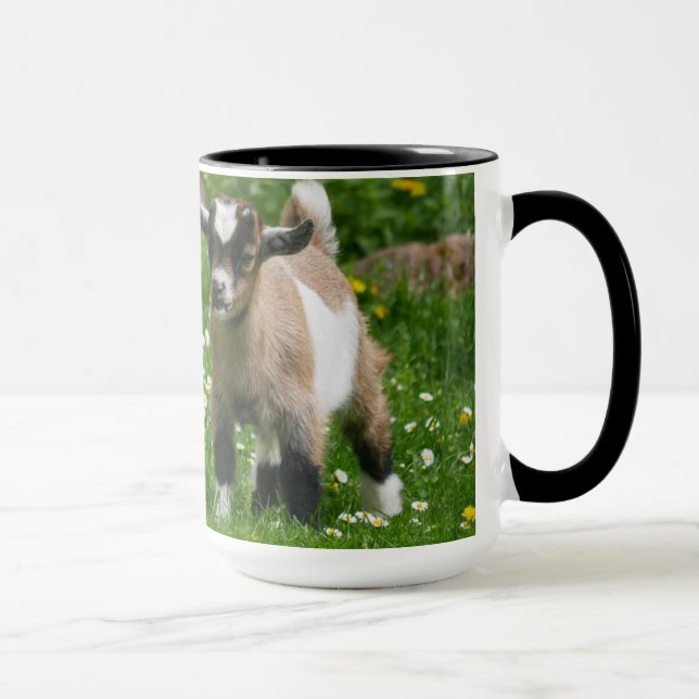 Taza Las Cabras Están Fuera Del Café De Custon Fotograf (Derecha)
