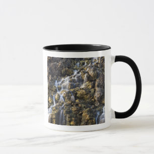 Taza Las caídas de Brine de la roca volcánica caen