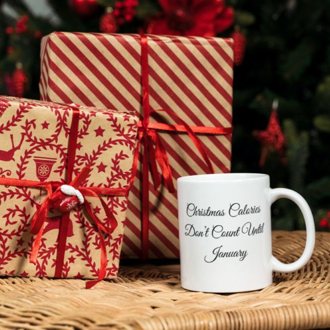 Taza Las calorías de los navidades no cuentan hasta la  (Subido por el creador)