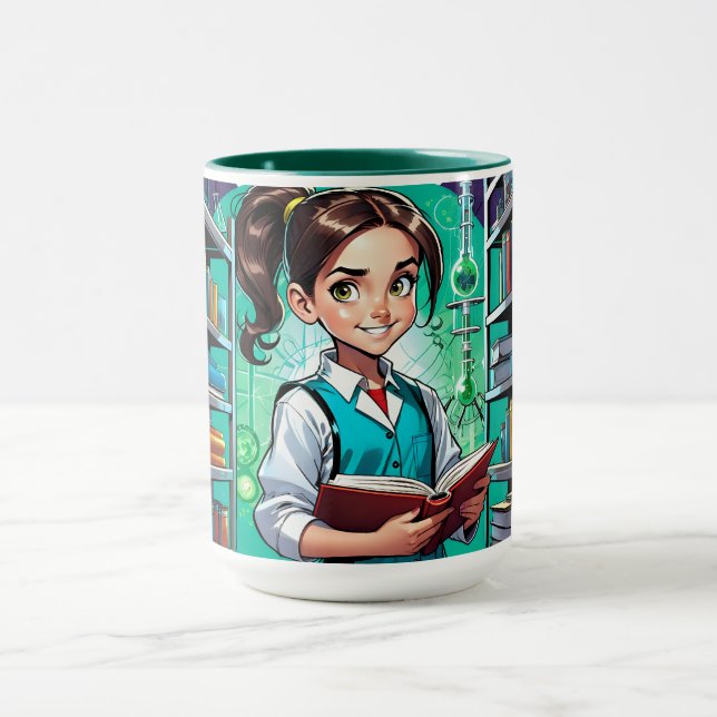 Taza ¡Las chicas aman la ciencia! (Centro)