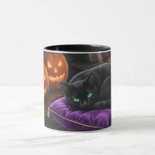 Taza Las chicas vampiro tienen una gatita negra llamada