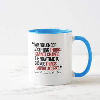 Taza Las cosas del cambio no puedo aceptar - cita