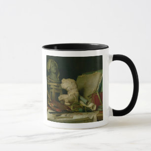 Taza Las cualidades de los artes, 1769 (aceite en lona)