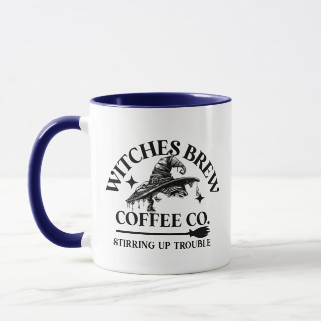 Taza Las divertidas brujas de Halloween preparan café (Izquierda)