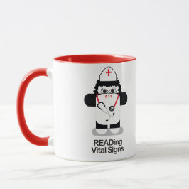 Taza Las enfermeras LEYERON Rótulos vitales