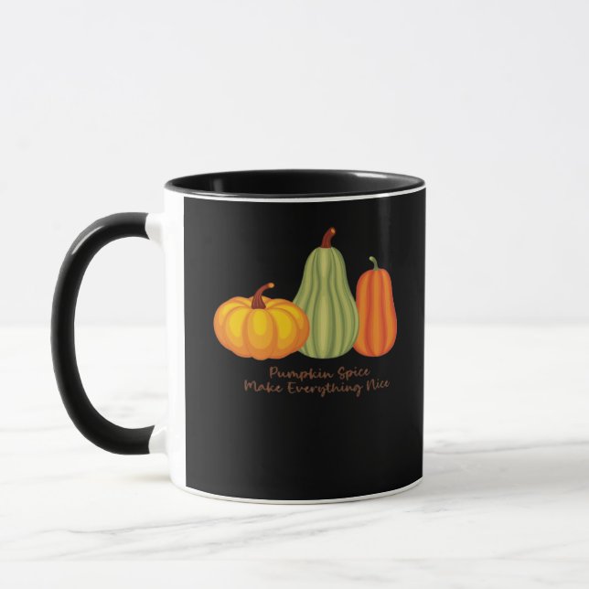 Taza Las especias de calabaza lo hacen todo agradable (Izquierda)