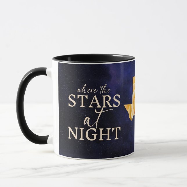 Taza Las estrellas de noche son grandes y brillantes Ro (Izquierda)