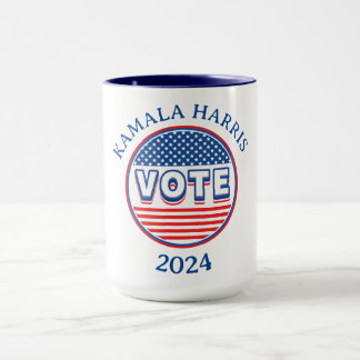 Taza Las estrellas y las franjas votan EE.UU. - Eleccio
