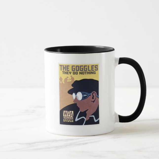 Taza las gafas no hacen nada (Derecha)