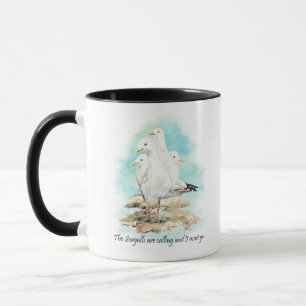Taza Las gaviotas están llamando y debo irme
