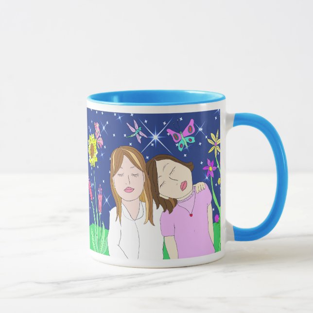Taza Las Hermanas Siempre Son Arte Popular (Derecha)