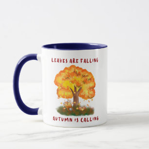Taza Las hojas caen otoño llama a 11oz Mug