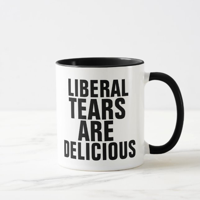 Taza LAS LÁGRIMAS LIBERALES SON DELICIOSOS Coffee Mugs (Derecha)
