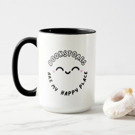 Taza "Las librerías son mi lugar feliz" Diseño