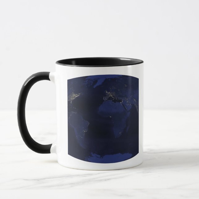 Taza Las luces nocturnas generadas por el hombre ½ Eart (Izquierda)